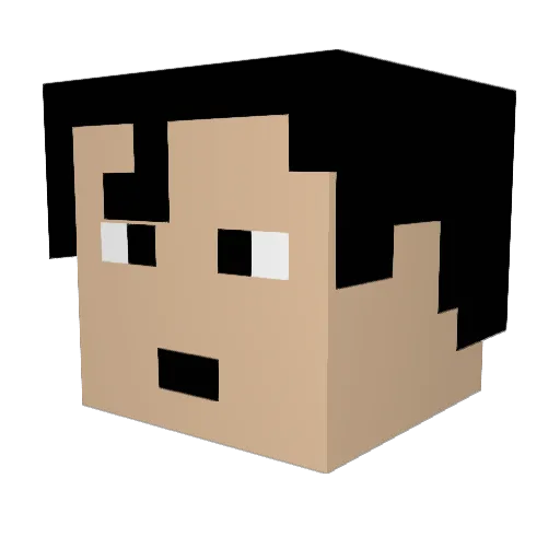 superjorgen247 Minecraft avatar head, 3D render