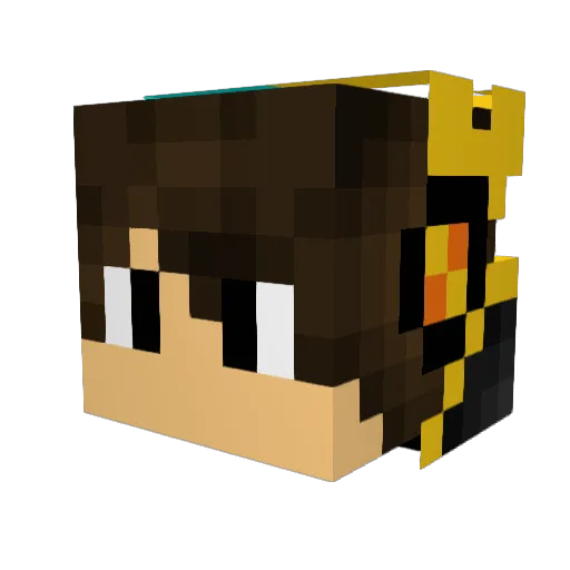 superjustin10 Minecraft avatar head, 3D render