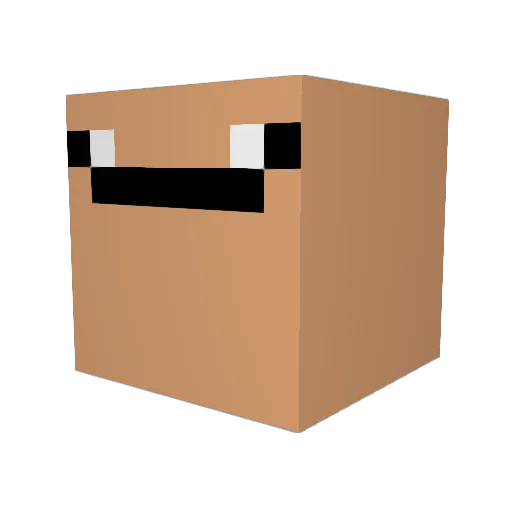 superjw123 Minecraft avatar head, 3D render
