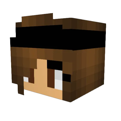 superkarategirl Minecraft avatar head, 3D render