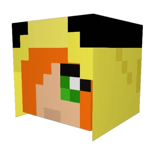 superkarri Minecraft avatar head, 3D render