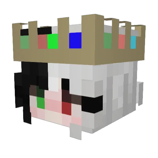 superking22 Minecraft avatar head, 3D render