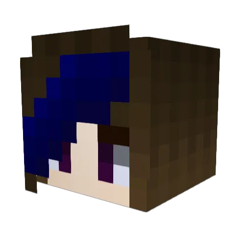superkitty49 Minecraft avatar head, 3D render