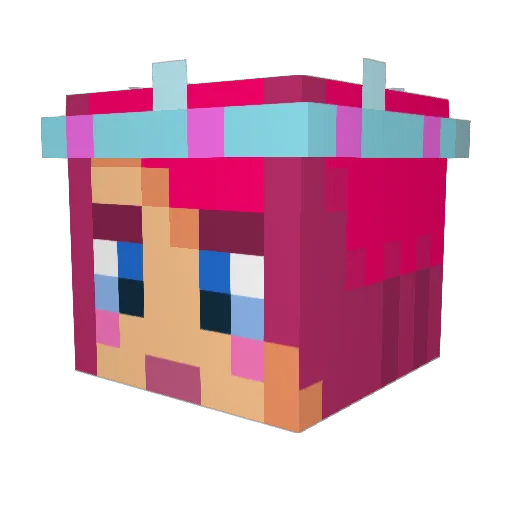 superkitty715 Minecraft avatar head, 3D render
