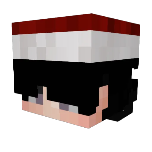 superkox0101 Minecraft avatar head, 3D render