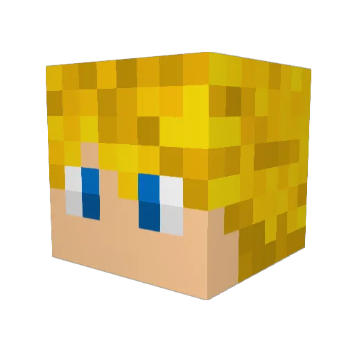 superleon2008 Minecraft avatar head, 3D render
