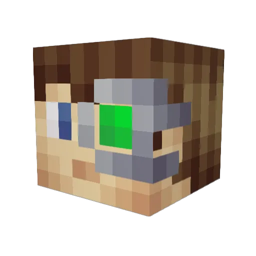 superliam125 Minecraft avatar head, 3D render
