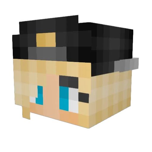 superlu007 Minecraft avatar head, 3D render