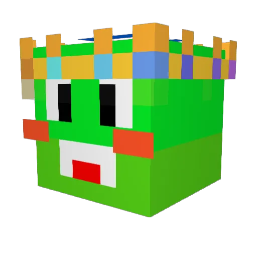 supermaaaaaaaaan Minecraft avatar head, 3D render