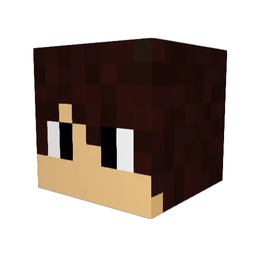 superman544 Minecraft avatar head, 3D render