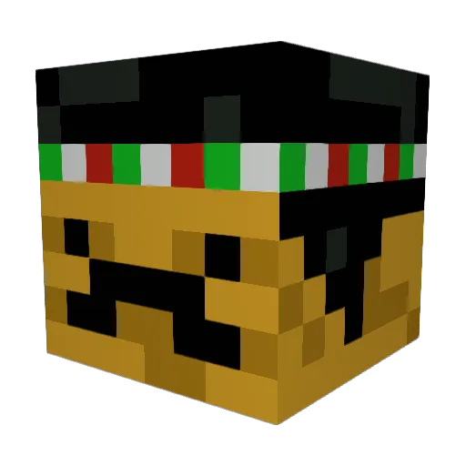 superman744 Minecraft avatar head, 3D render