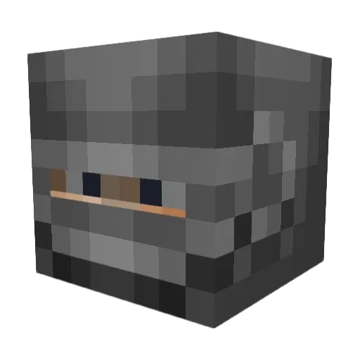 supermankills Minecraft avatar head, 3D render