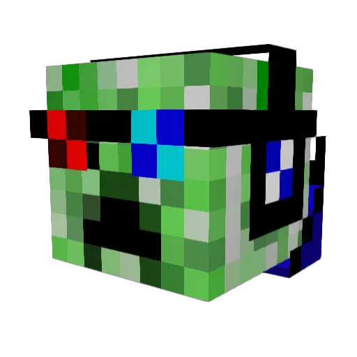 supermanmorgan Minecraft avatar head, 3D render