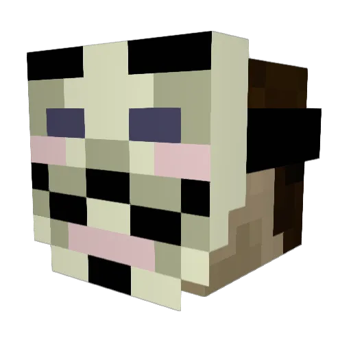 supermaoriboy Minecraft avatar head, 3D render