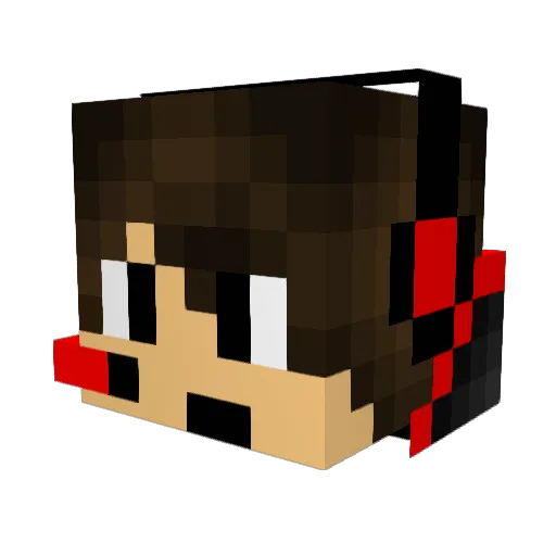 supermcman Minecraft avatar head, 3D render