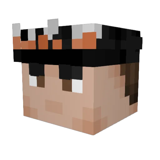 supermenchik Minecraft avatar head, 3D render