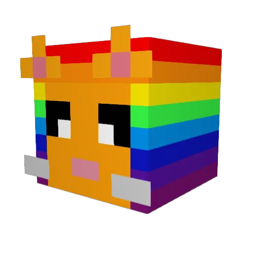 supermeow789 Minecraft avatar head, 3D render