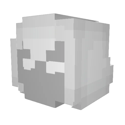 supermikell Minecraft avatar head, 3D render