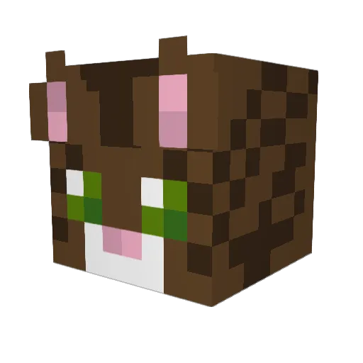 superminimis Minecraft avatar head, 3D render