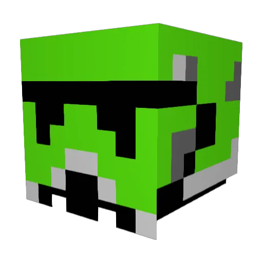 supermodwolf Minecraft avatar head, 3D render