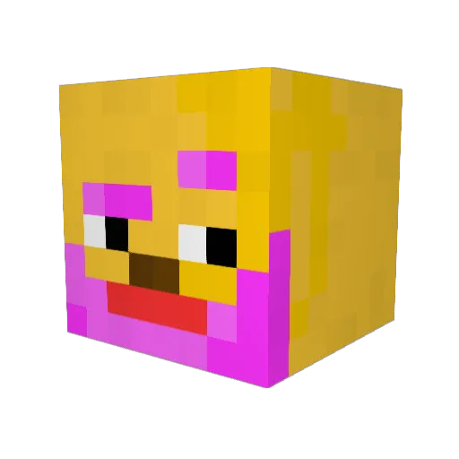 supern00b24 Minecraft avatar head, 3D render