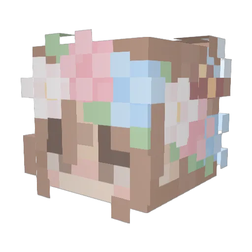 supernatowl Minecraft avatar head, 3D render