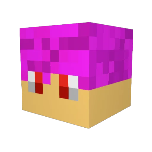 superneff Minecraft avatar head, 3D render