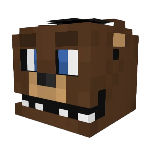 supernico2 Minecraft avatar head, 3D render