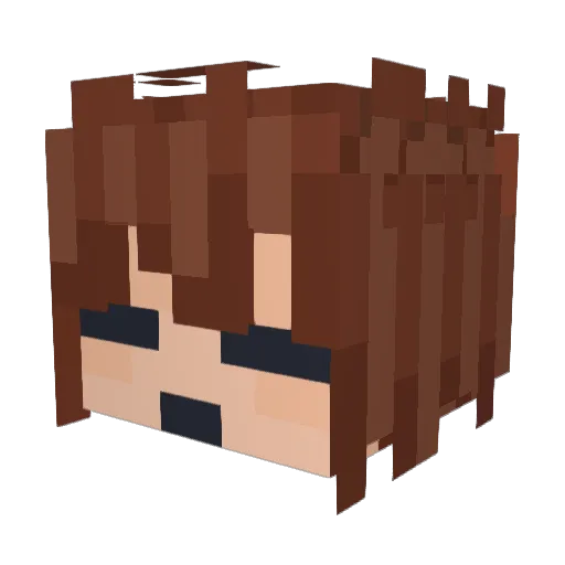superniels1 Minecraft avatar head, 3D render