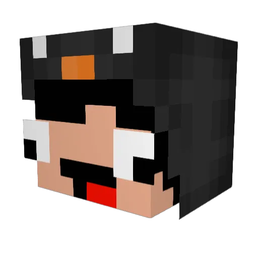 superninja5 Minecraft avatar head, 3D render