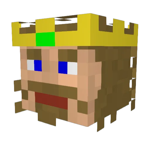 supernoise Minecraft avatar head, 3D render