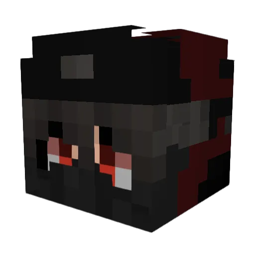 supernotobvious Minecraft avatar head, 3D render