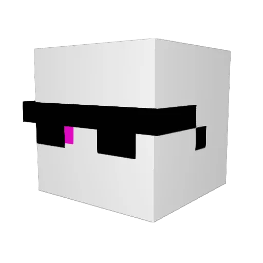 supernova025 Minecraft avatar head, 3D render
