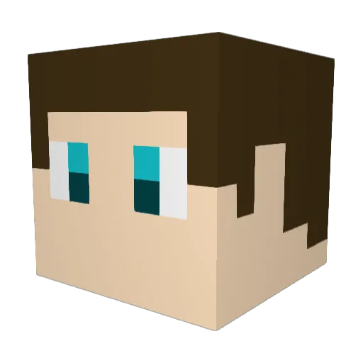 supernova1477 Minecraft avatar head, 3D render