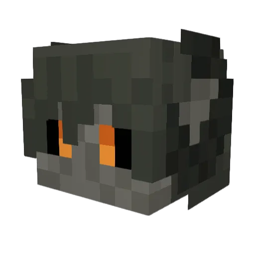supernovalee Minecraft avatar head, 3D render