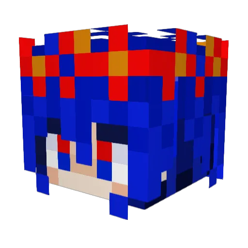 supernovaowl Minecraft avatar head, 3D render