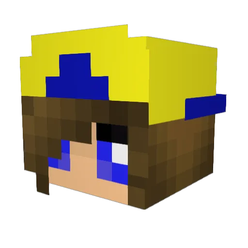 superorka Minecraft avatar head, 3D render