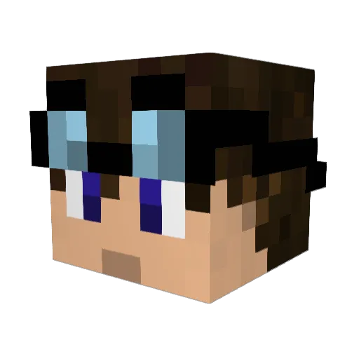 superosman28 Minecraft avatar head, 3D render