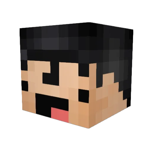 superpantshero Minecraft avatar head, 3D render