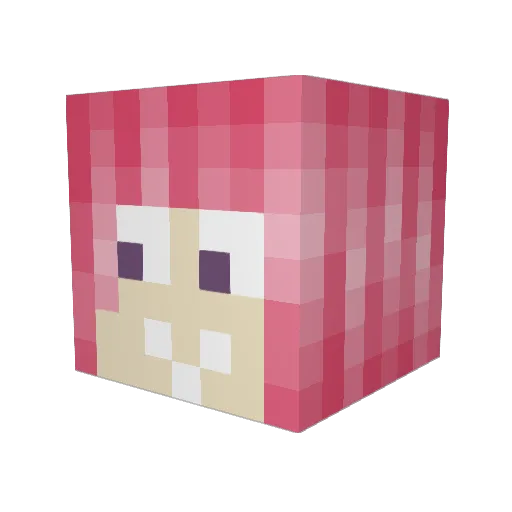 superphoton Minecraft avatar head, 3D render