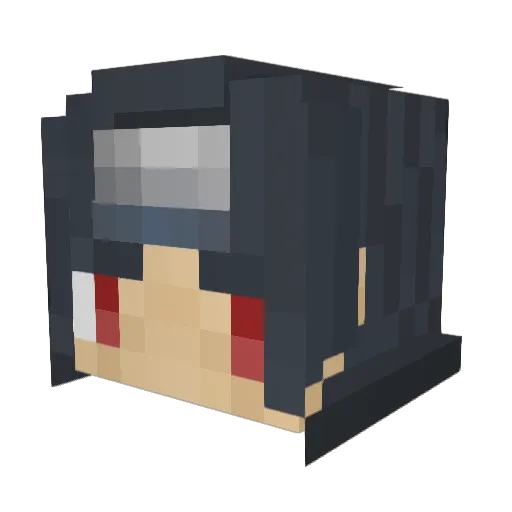 superpipboy Minecraft avatar head, 3D render