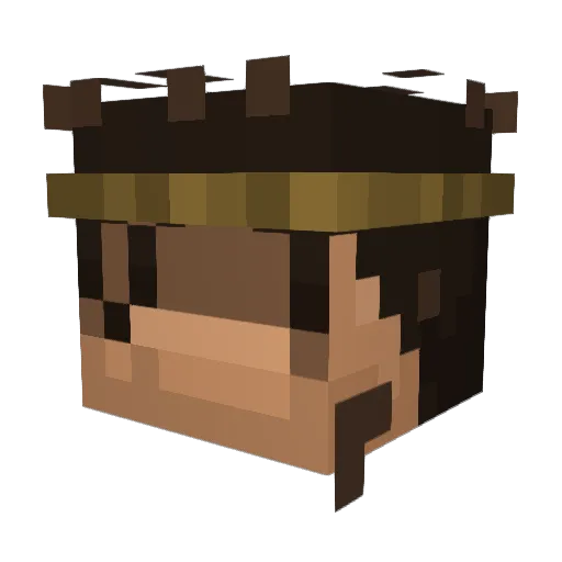 superpotato4g Minecraft avatar head, 3D render