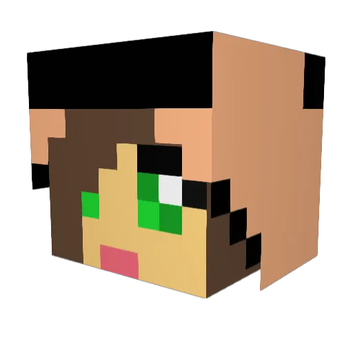 superpug272 Minecraft avatar head, 3D render