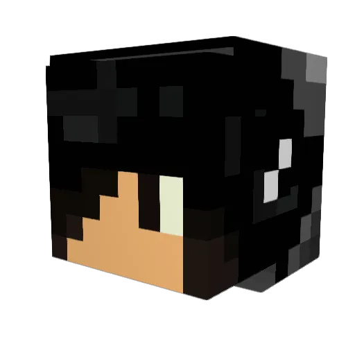 superpuzzel Minecraft avatar head, 3D render