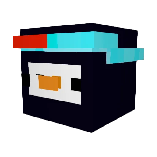 superpysen Minecraft avatar head, 3D render