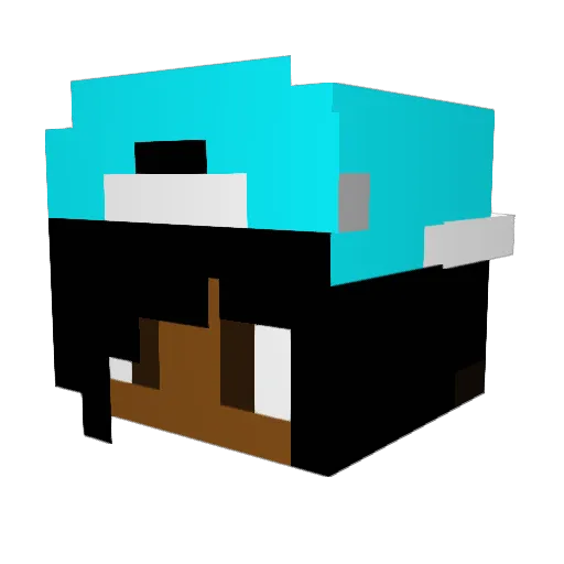 superqueen Minecraft avatar head, 3D render
