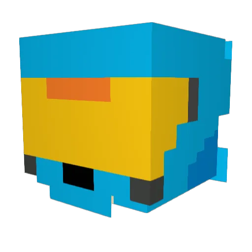 superranger8 Minecraft avatar head, 3D render