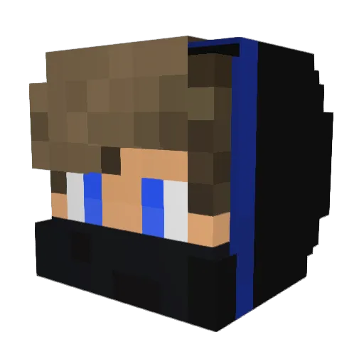superreal0104 Minecraft avatar head, 3D render