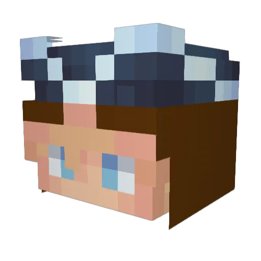 superrex45 Minecraft avatar head, 3D render