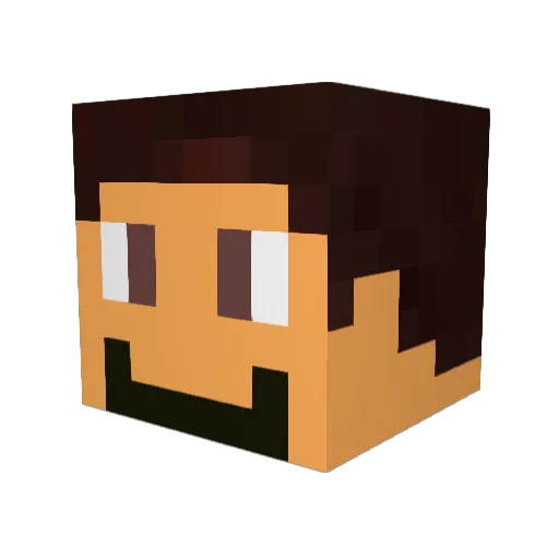 superscarab Minecraft avatar head, 3D render